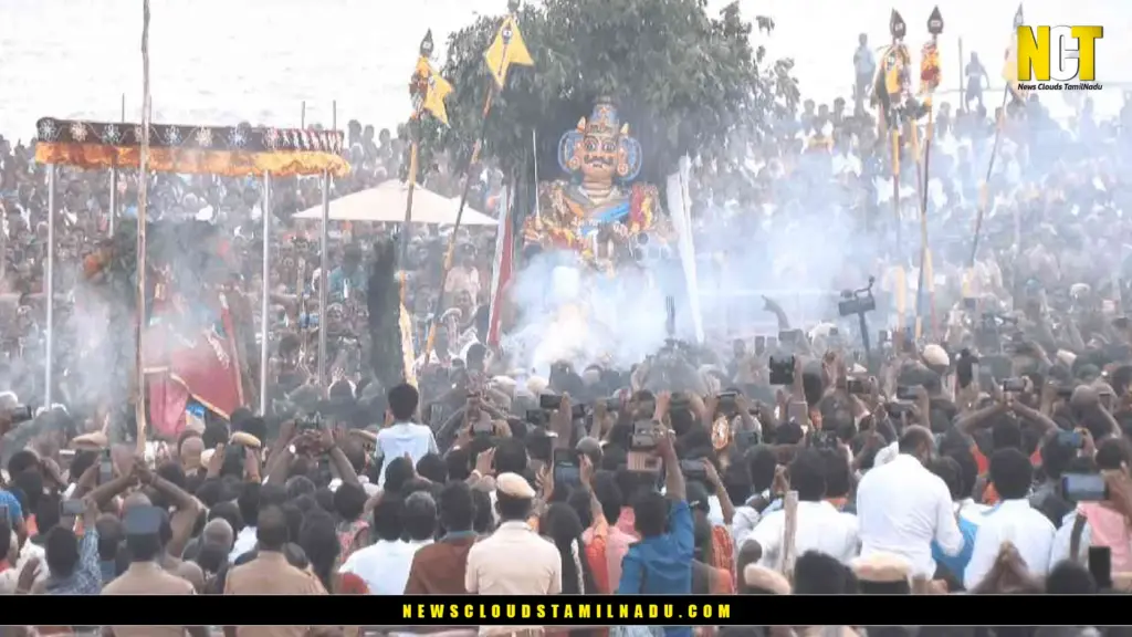 Thiruchendur Murugan Temple seaside gopuram and sacred surroundings