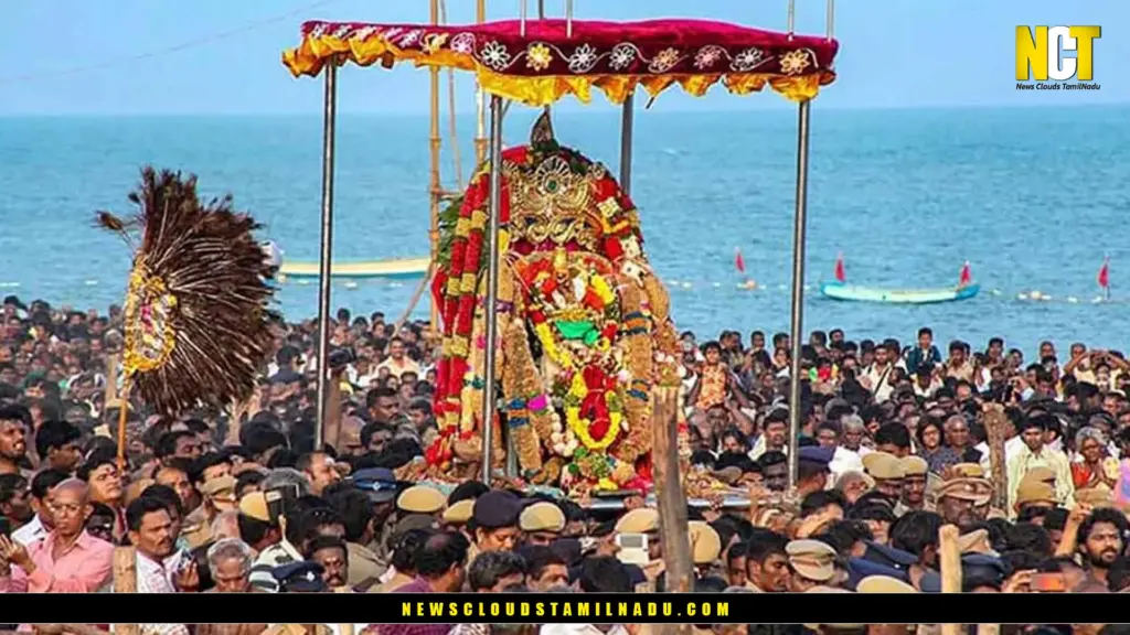 Thiruchendur Murugan Temple seaside gopuram and sacred surroundings